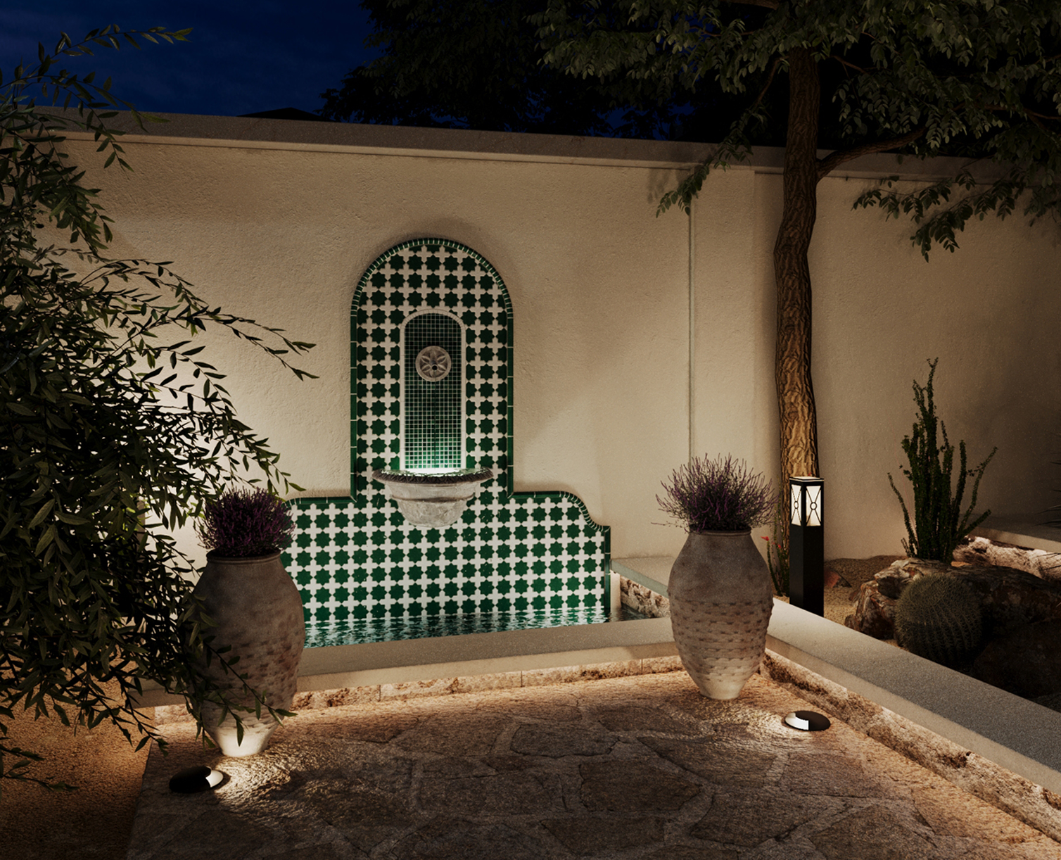 Exterior Design landscape project Dubai U.A.E landscape project - Sports City