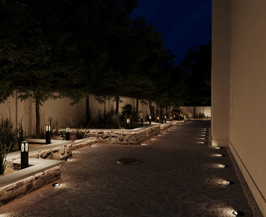 Exterior Design landscape project Dubai U.A.E landscape project - Sports City