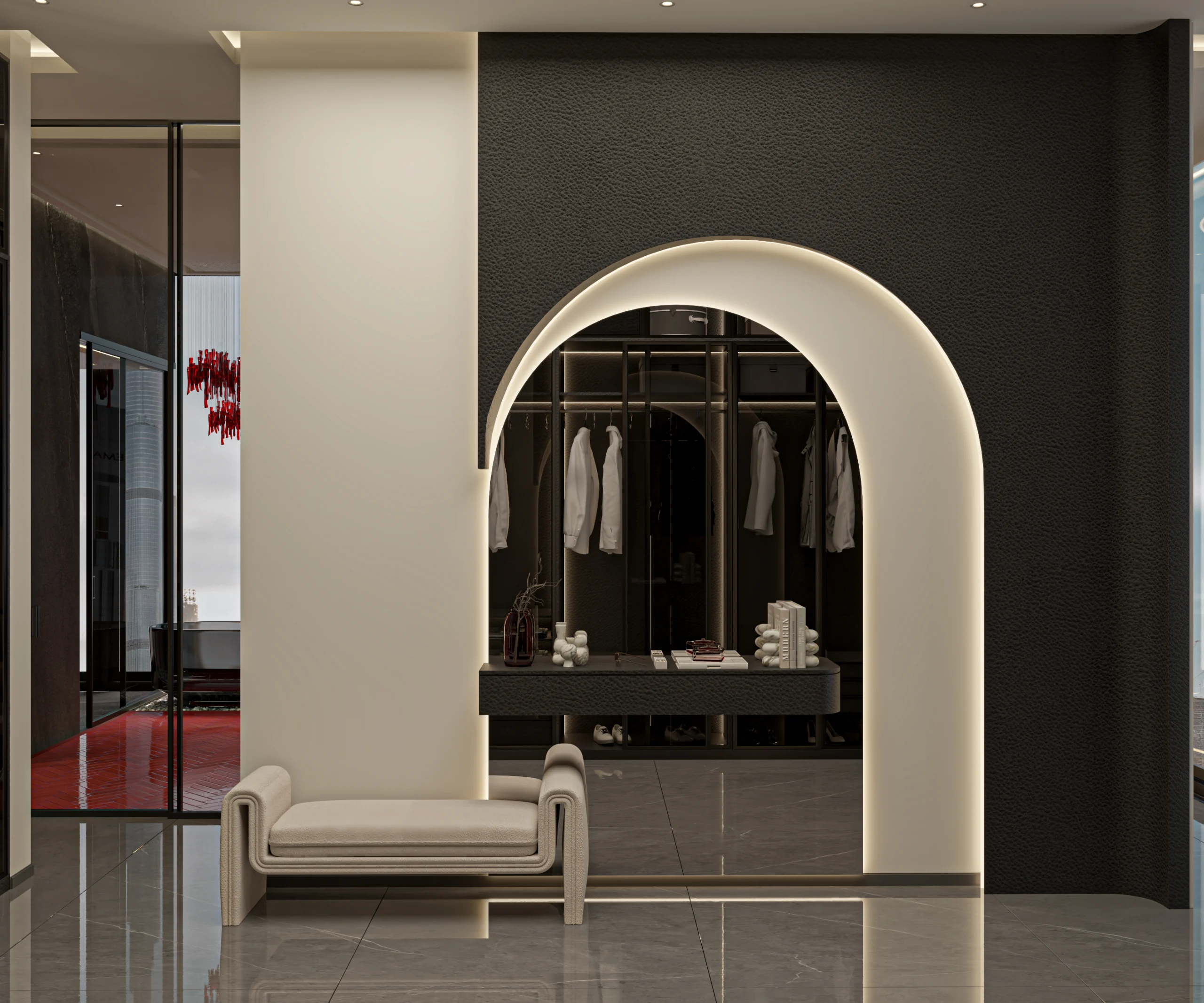 one zabeel interior design penthouse dubai. UAE