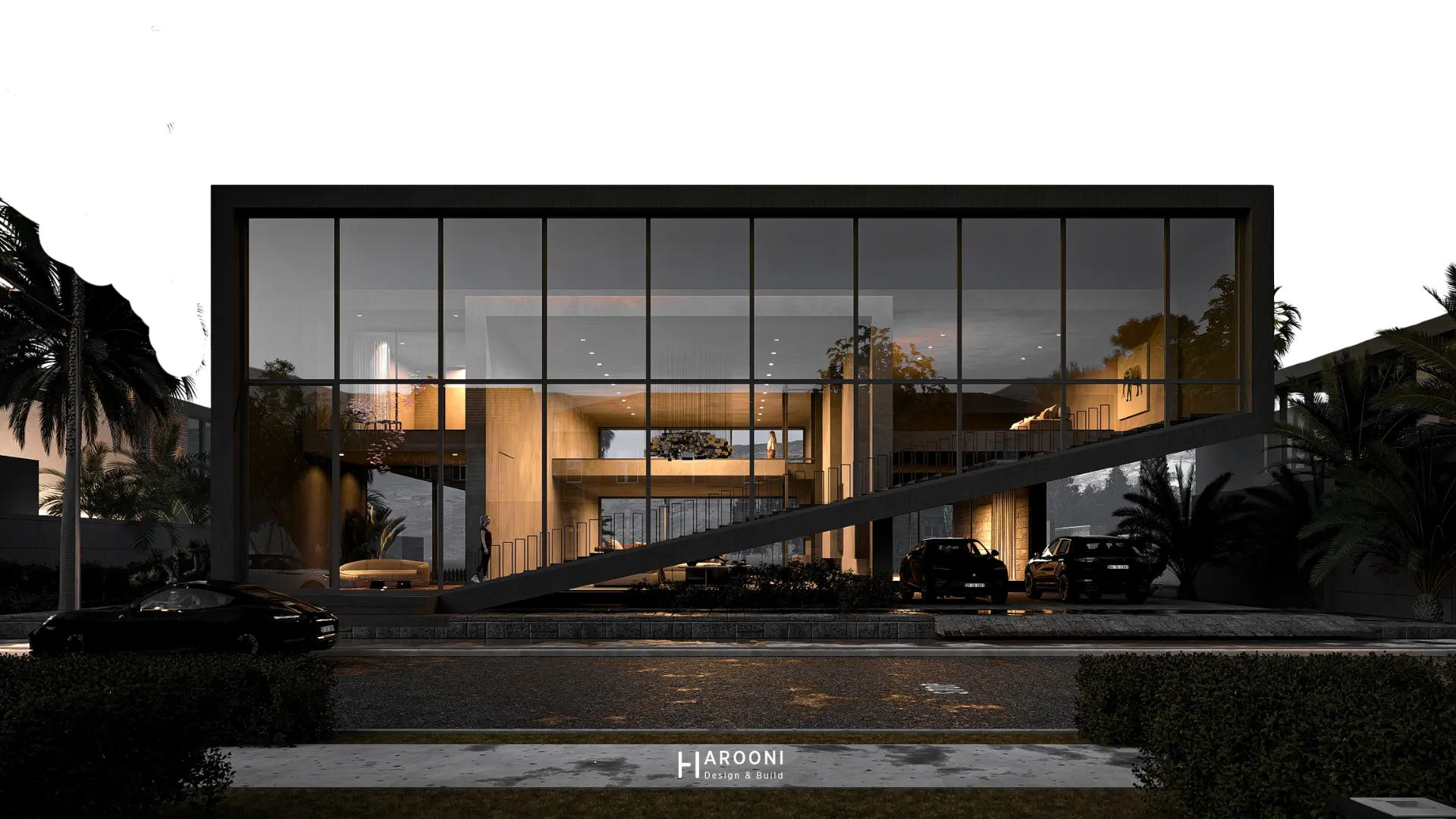 the frame exterior design complete build harooni design UAE - Dubai