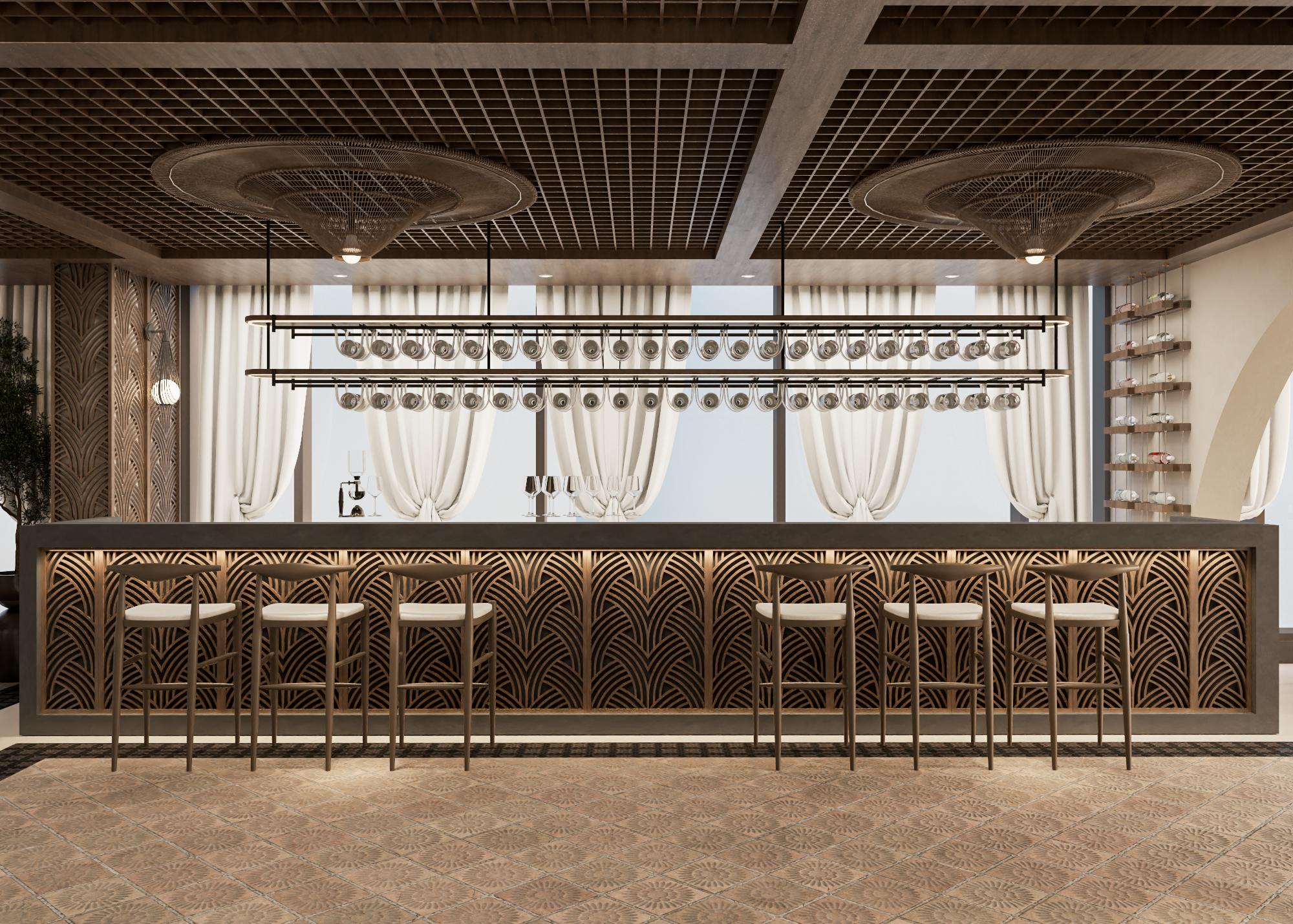 Interior Design Commercial Space Restaurant Bar Harooni Design Architecture in Dubai UAE