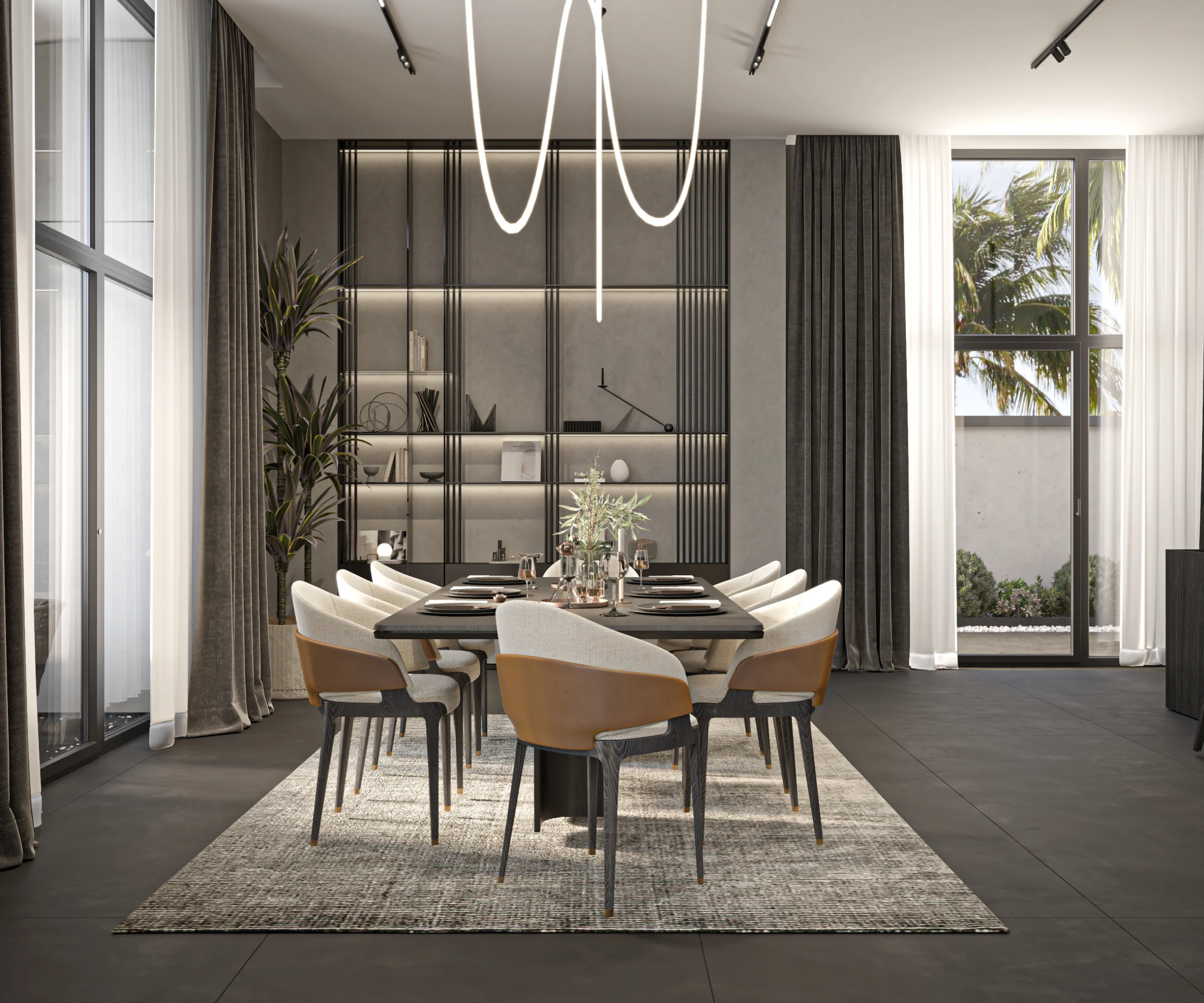 MBR Kitchen Space Bedroom Living Space Luxury Kitchen interior design complete build harooni design UAE - Dubai
