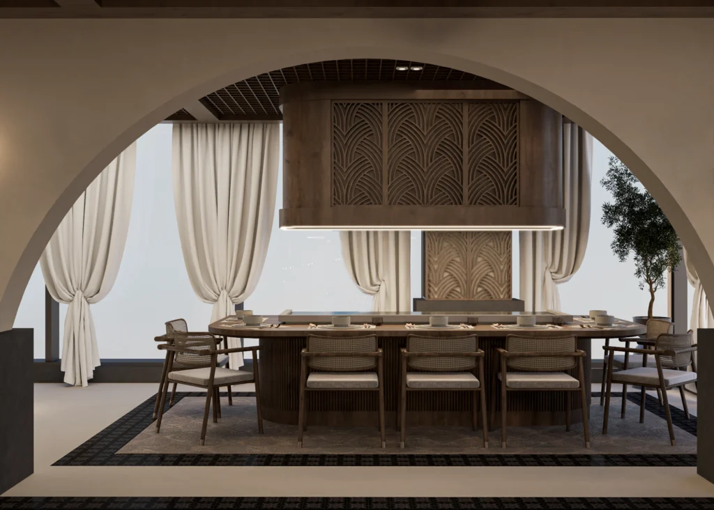 Interior Design Commercial Space Restaurant Bar Harooni Design Architecture in Dubai UAE