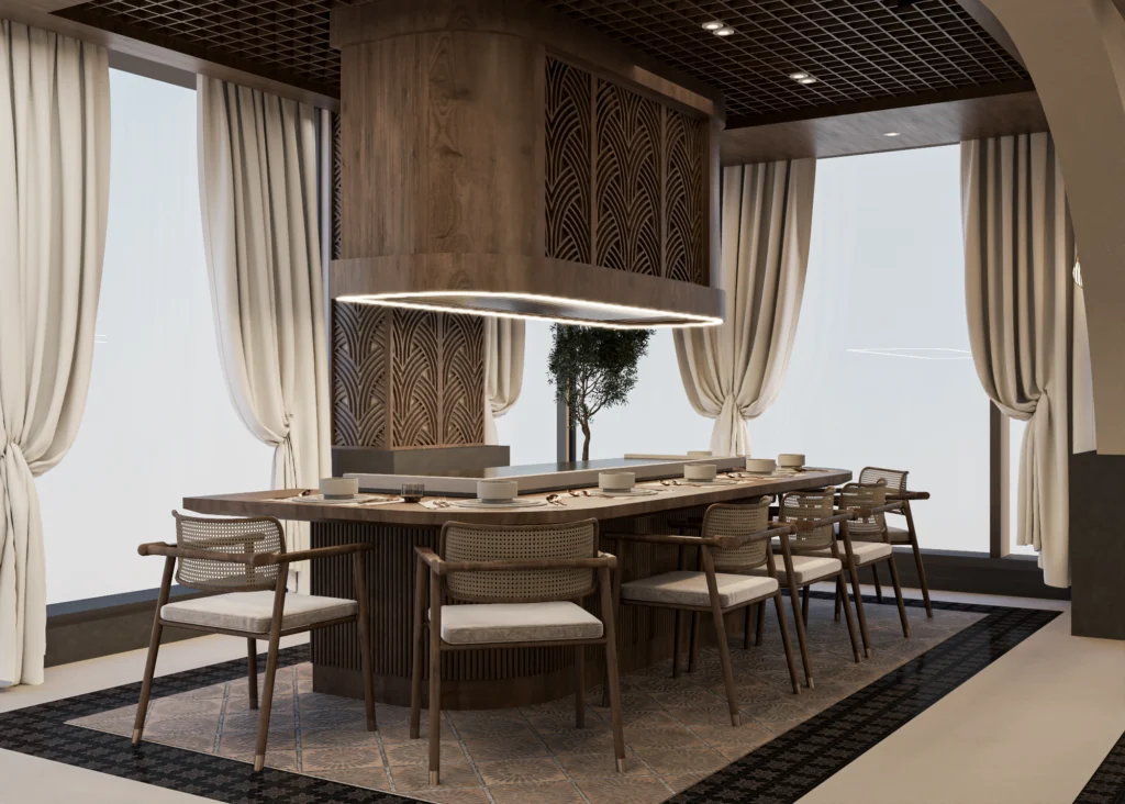 Interior Design Commercial Space Restaurant Bar Harooni Design Architecture in Dubai UAE