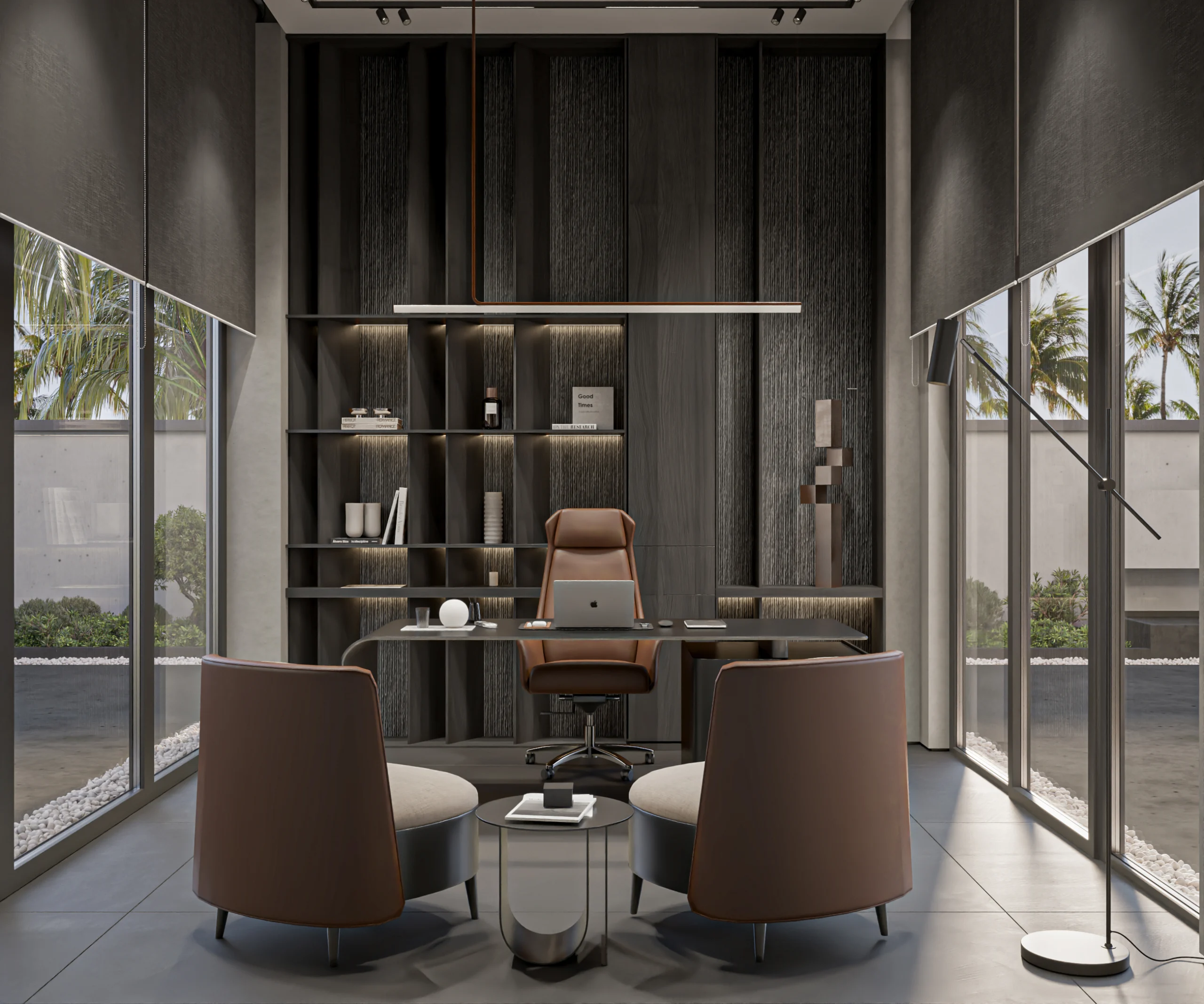 interior design exterior design full build harooni design uae Dubai architecture in Dubai study room