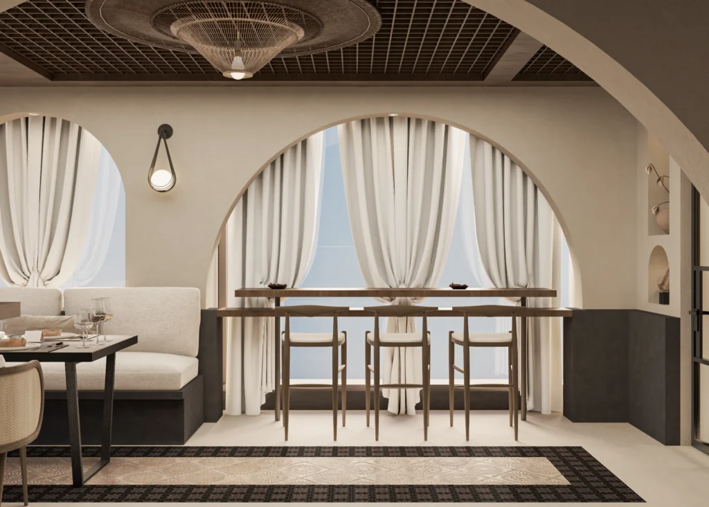 Interior Design Commercial Space Restaurant Bar Harooni Design Architecture in Dubai UAE