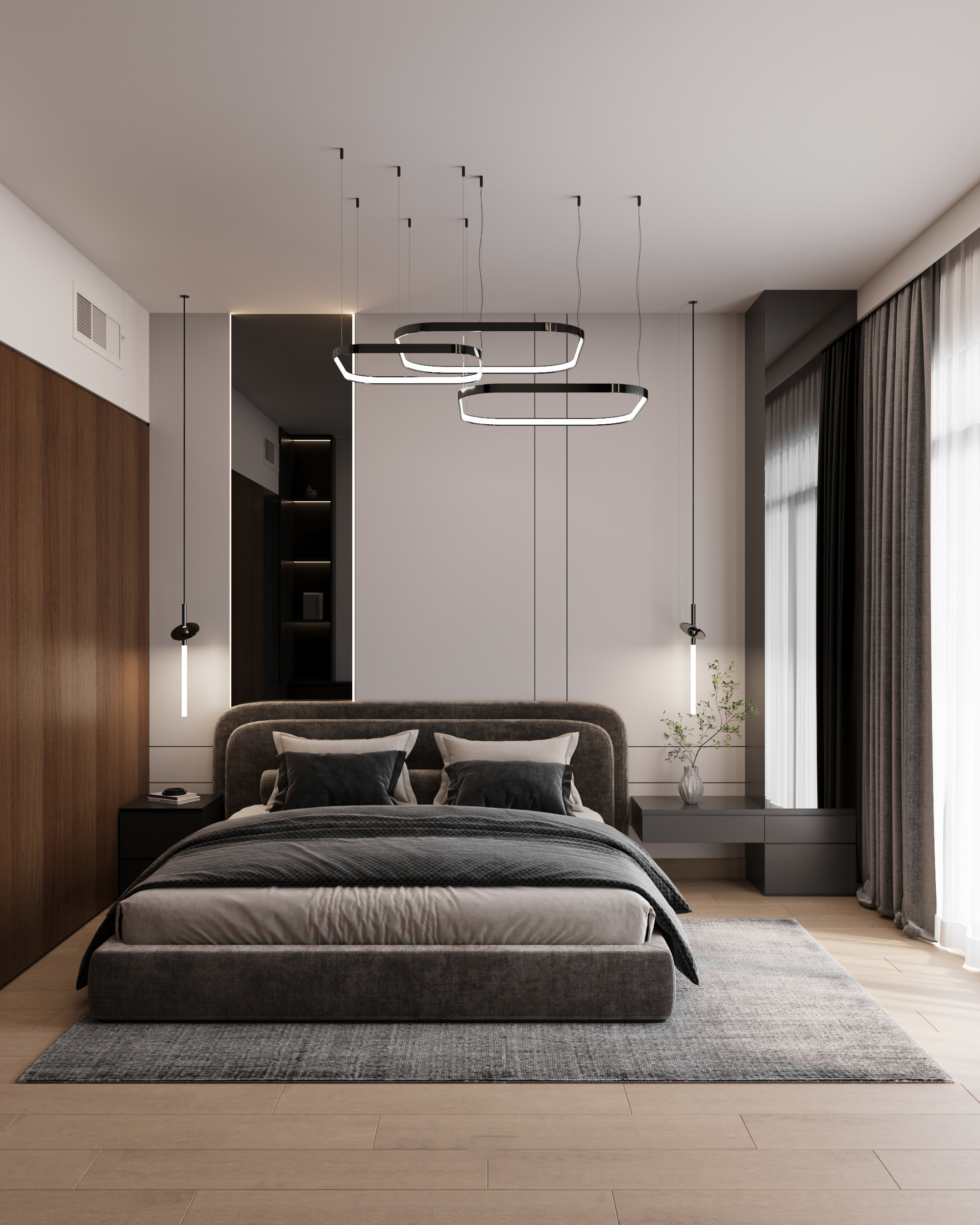 Bedroom Master Bedroom furnish and fit out harooni design Dubai. UAE