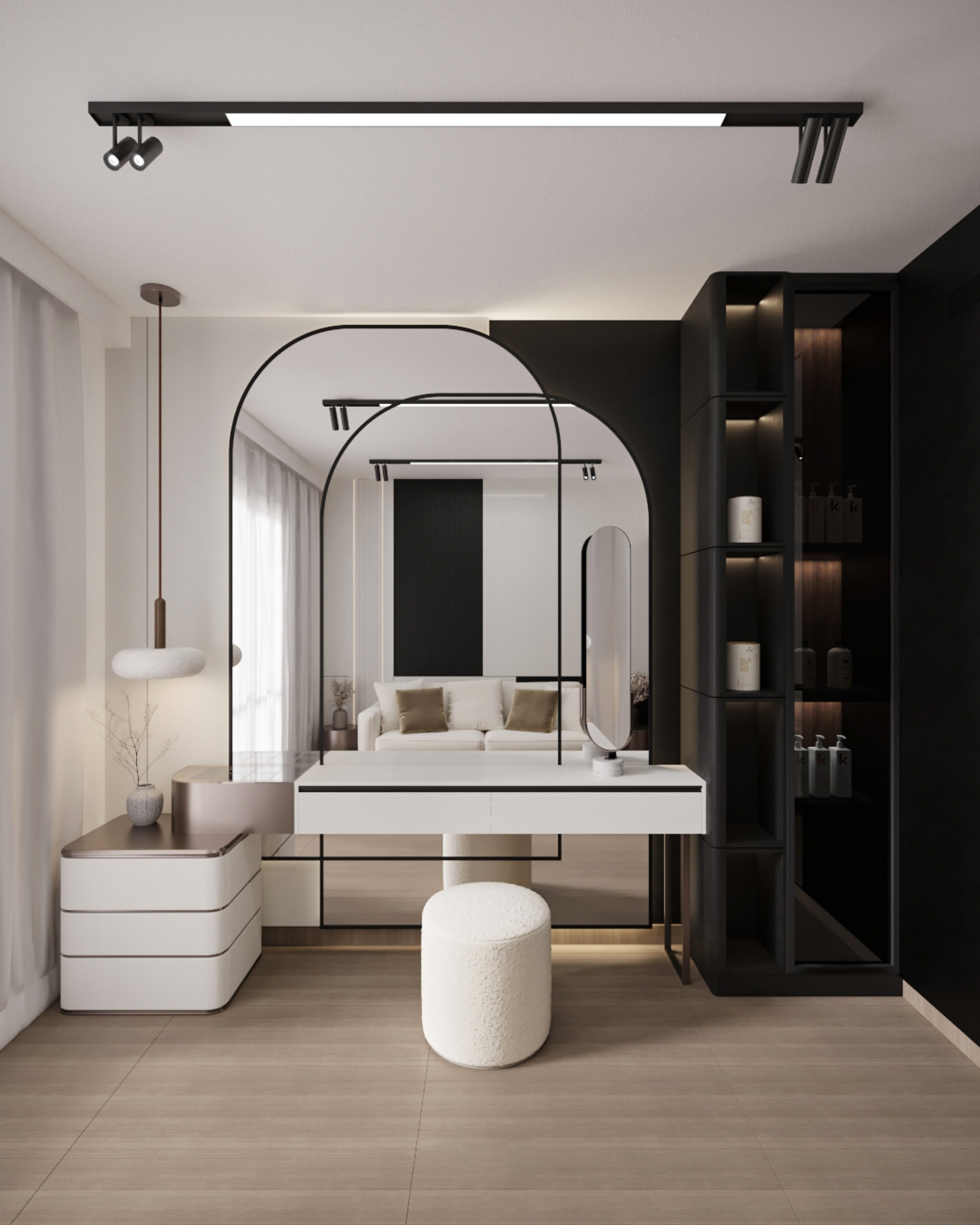 Make Up Room furnish and fit out harooni design Dubai. UAE