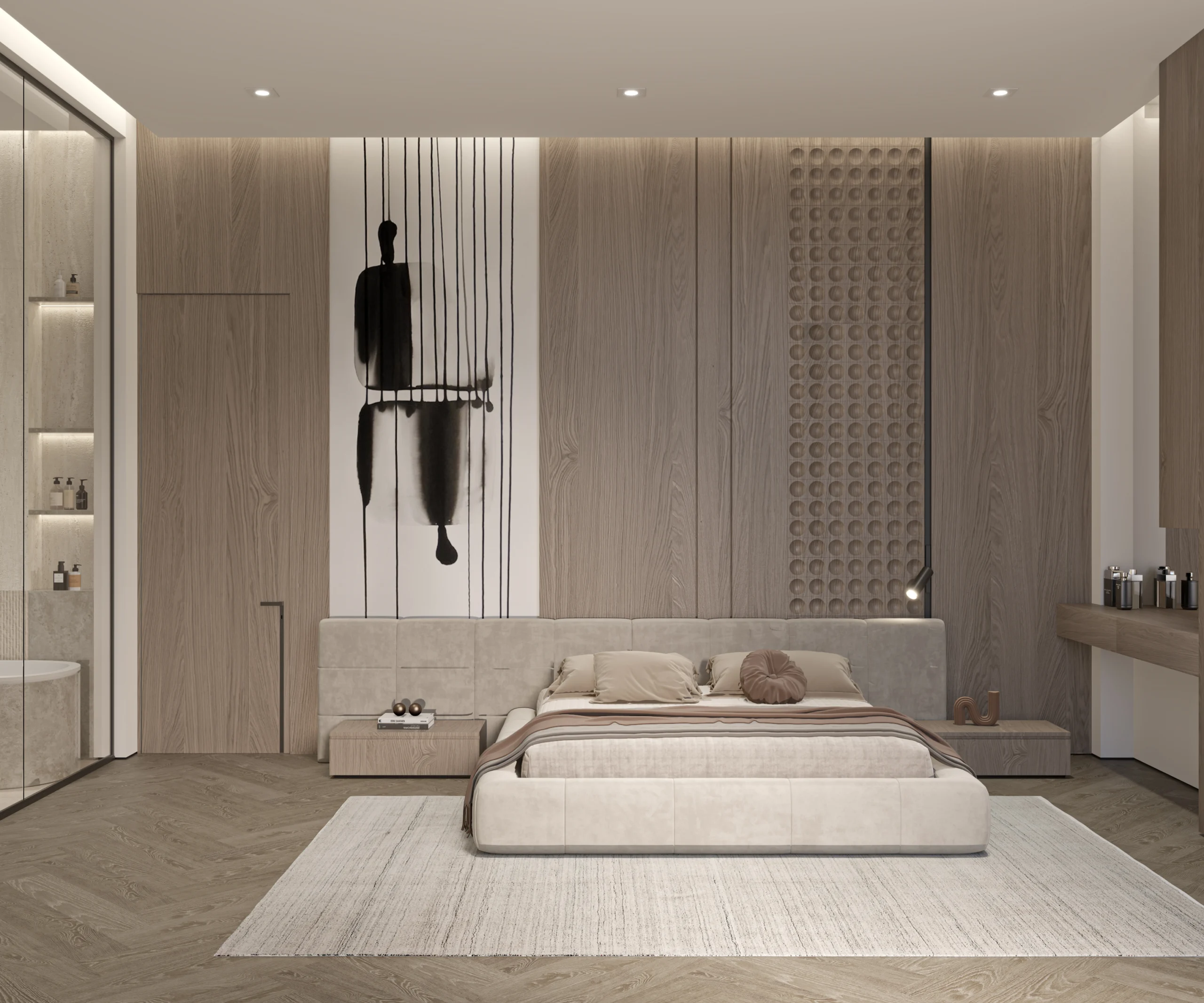 interior design exterior design full build harooni design uae Dubai architecture in Dubai bed room