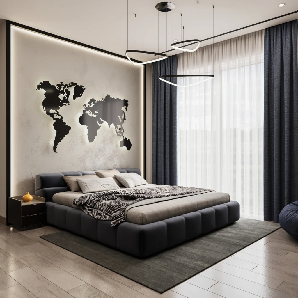 Interior Design Bedroom Harooni Design Architecture in Dubai UAE
