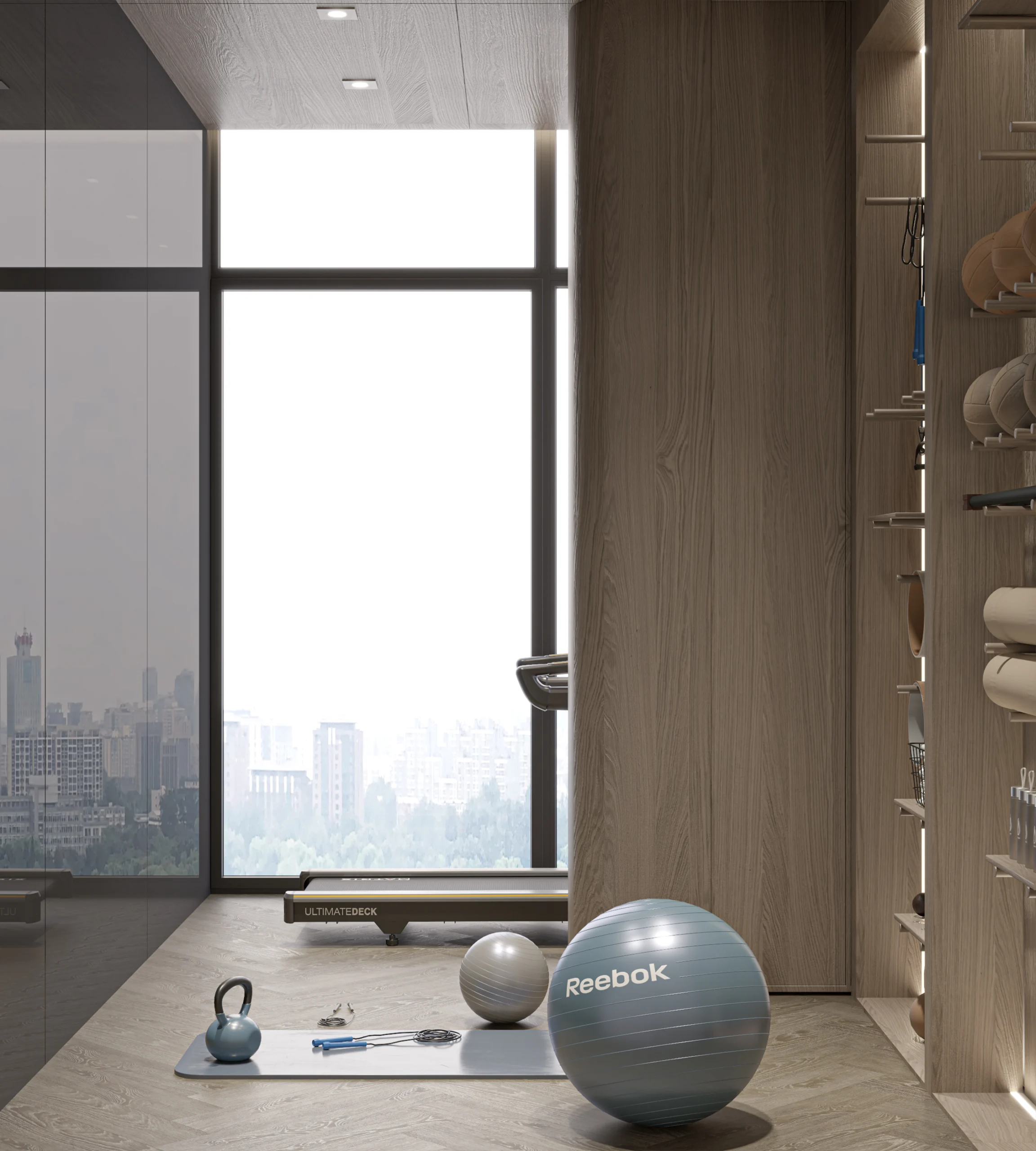 MBR Kitchen Space Bedroom Living Space Luxury Kitchen interior design complete build harooni design UAE - Dubai