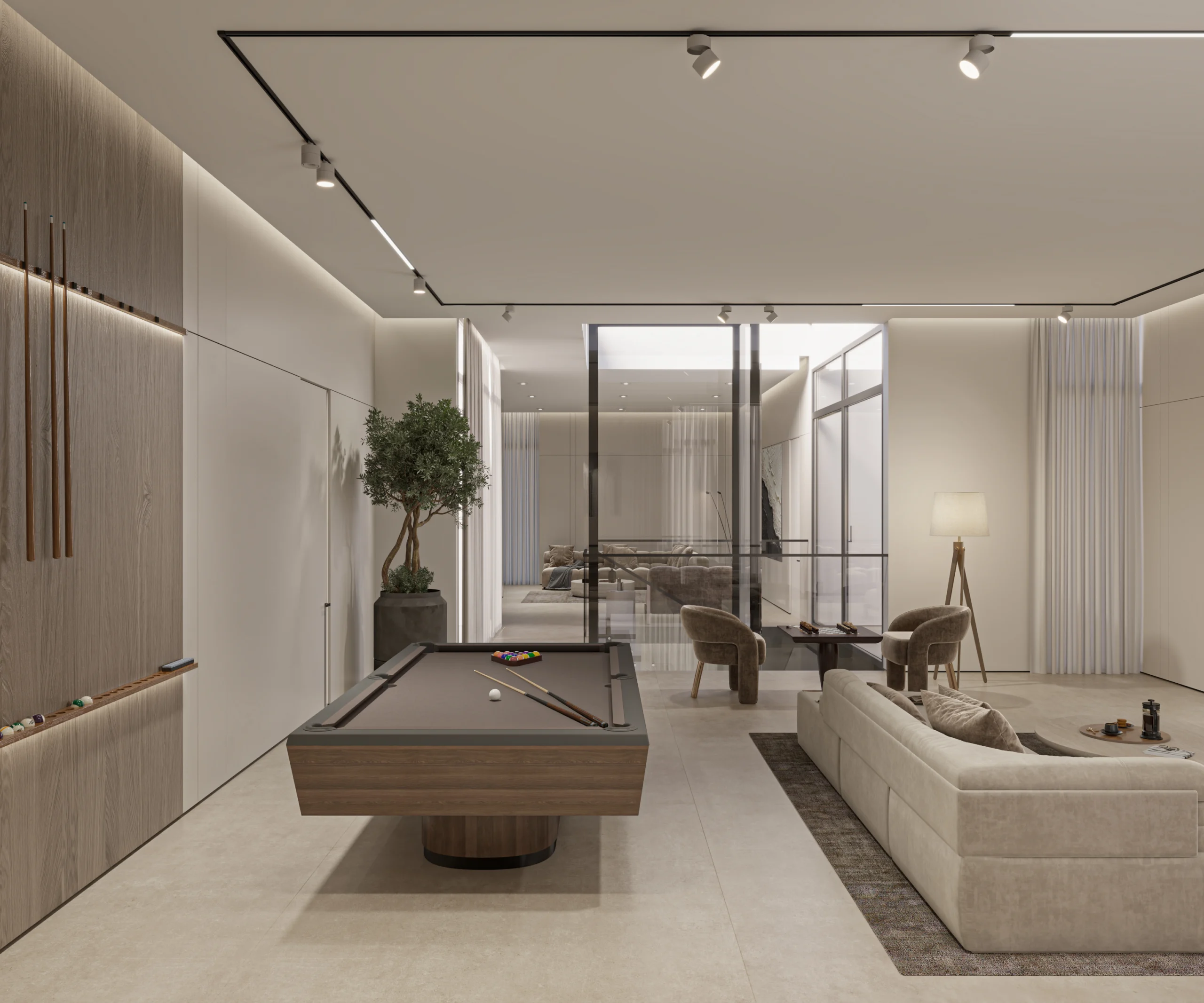 MBR Kitchen Space Bedroom Living Space Luxury Kitchen interior design complete build harooni design UAE - Dubai