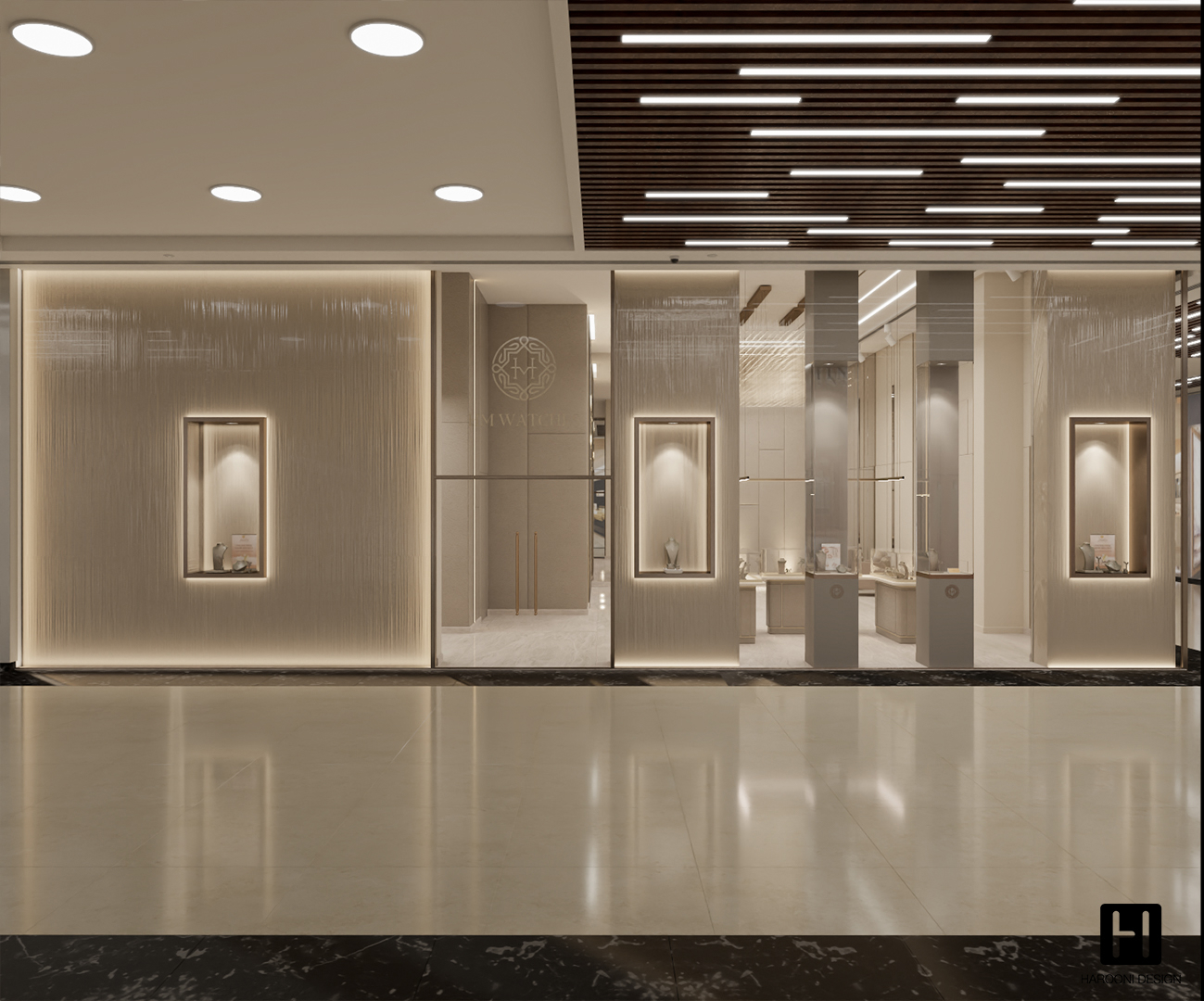 Interior Design Commercial Space Gallery Luxury Design Harooni Design Architecture in Dubai UAE