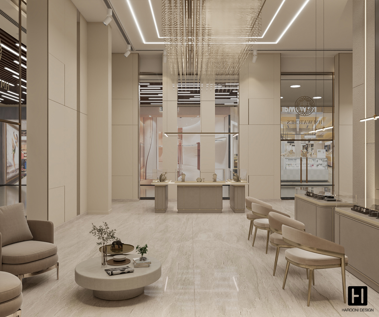 Interior Design Commercial Space Gallery Luxury Design Harooni Design Architecture in Dubai UAE