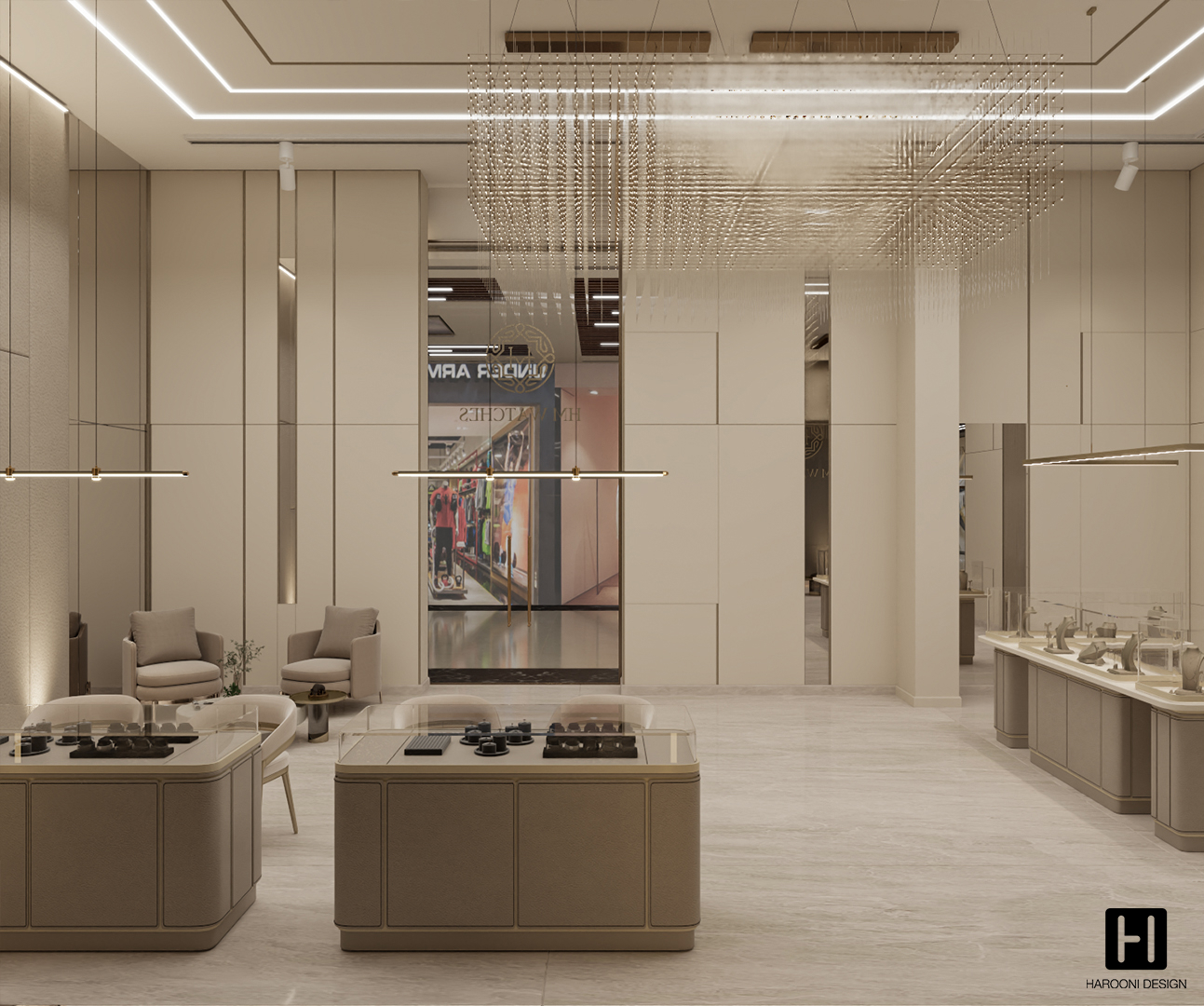 Interior Design Commercial Space Gallery Luxury Design Harooni Design Architecture in Dubai UAE