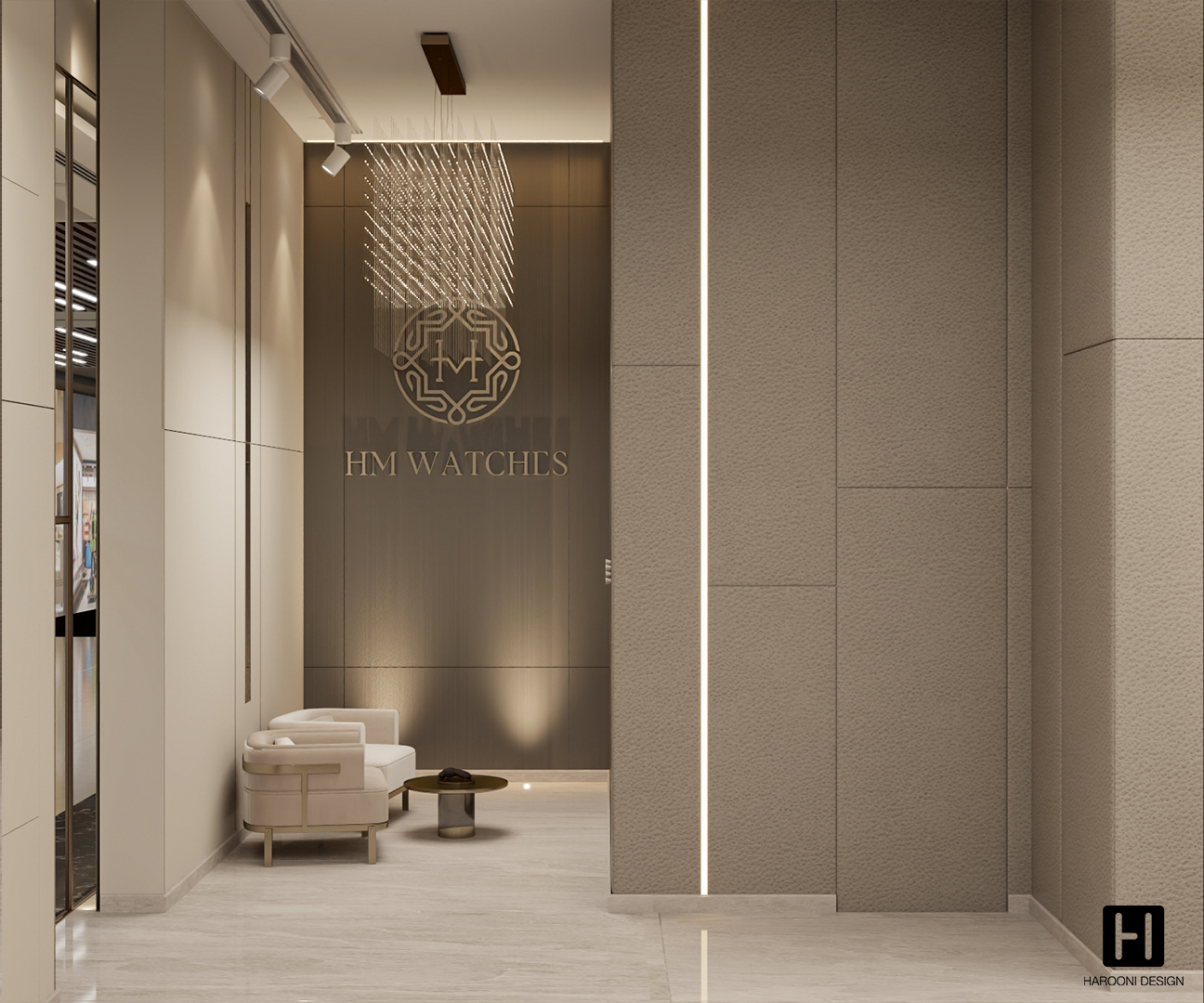 Interior Design Commercial Space Gallery Luxury Design Harooni Design Architecture in Dubai UAE