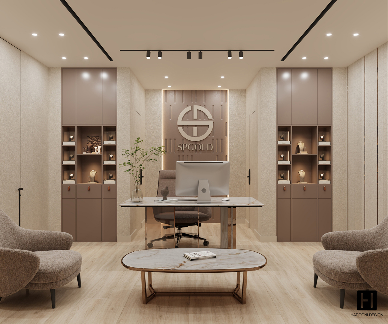 Interior Design Commercial Space Gallery Luxury Design Harooni Design Architecture in Dubai UAE