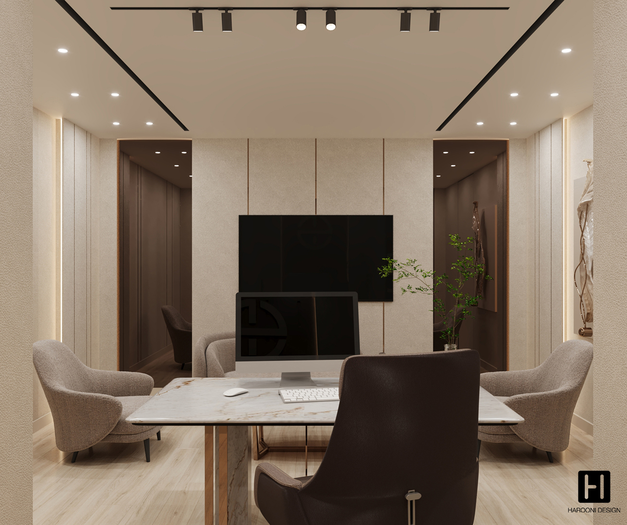 Interior Design Commercial Space Gallery Luxury Design Harooni Design Architecture in Dubai UAE