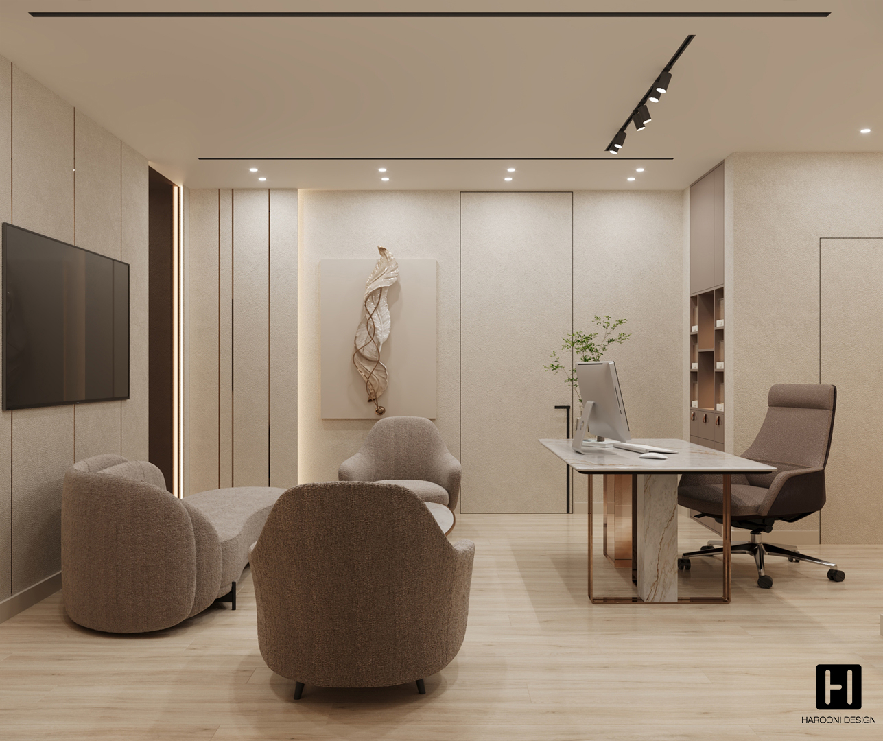 Interior Design Commercial Space Gallery Luxury Design Harooni Design Architecture in Dubai UAE