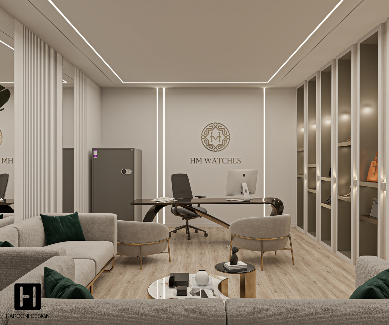 Interior Design Commercial Space Gallery Luxury Design Harooni Design Architecture in Dubai UAE