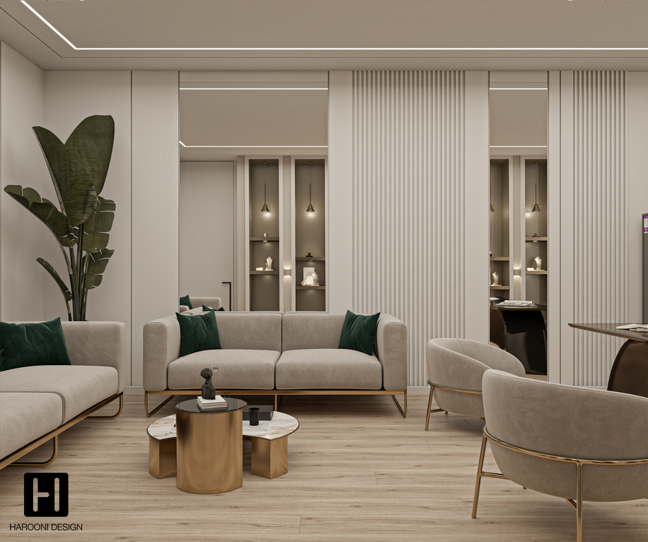 Interior Design Commercial Space Gallery Luxury Design Harooni Design Architecture in Dubai UAE