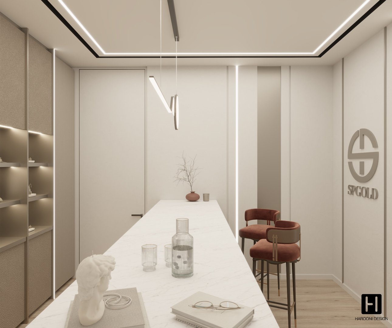 Interior Design Commercial Space Gallery Luxury Design Harooni Design Architecture in Dubai UAE