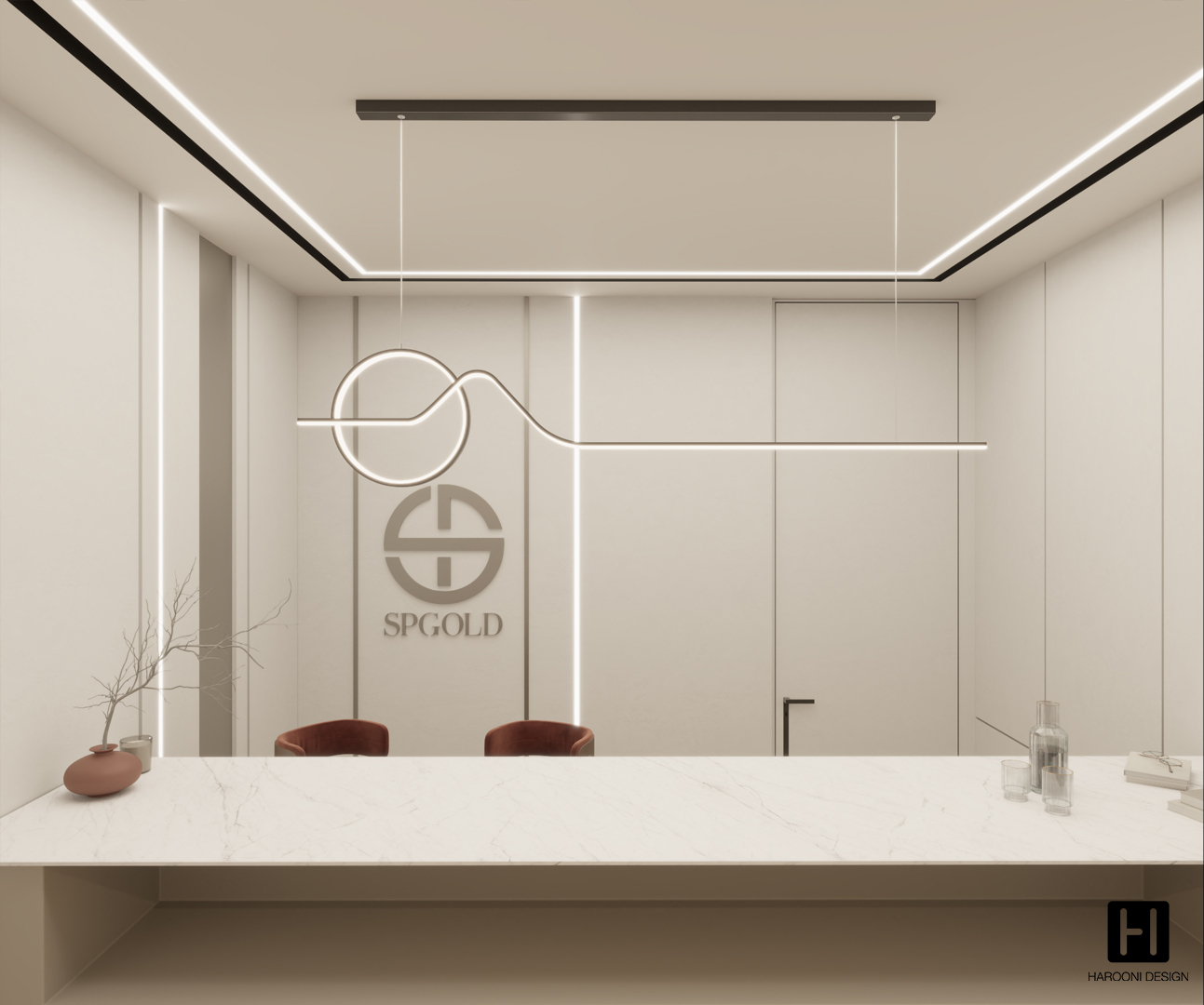 Interior Design Commercial Space Gallery Luxury Design Harooni Design Architecture in Dubai UAE