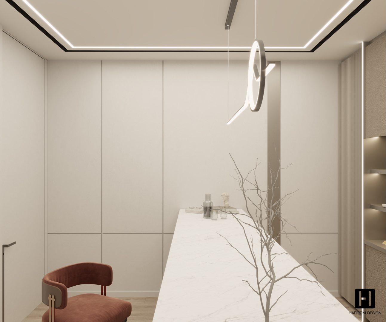 Interior Design Commercial Space Gallery Luxury Design Harooni Design Architecture in Dubai UAE