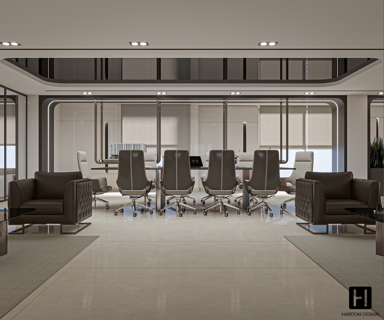 Interior Design Commercial Space Office Harooni Design Architecture in Dubai UAE