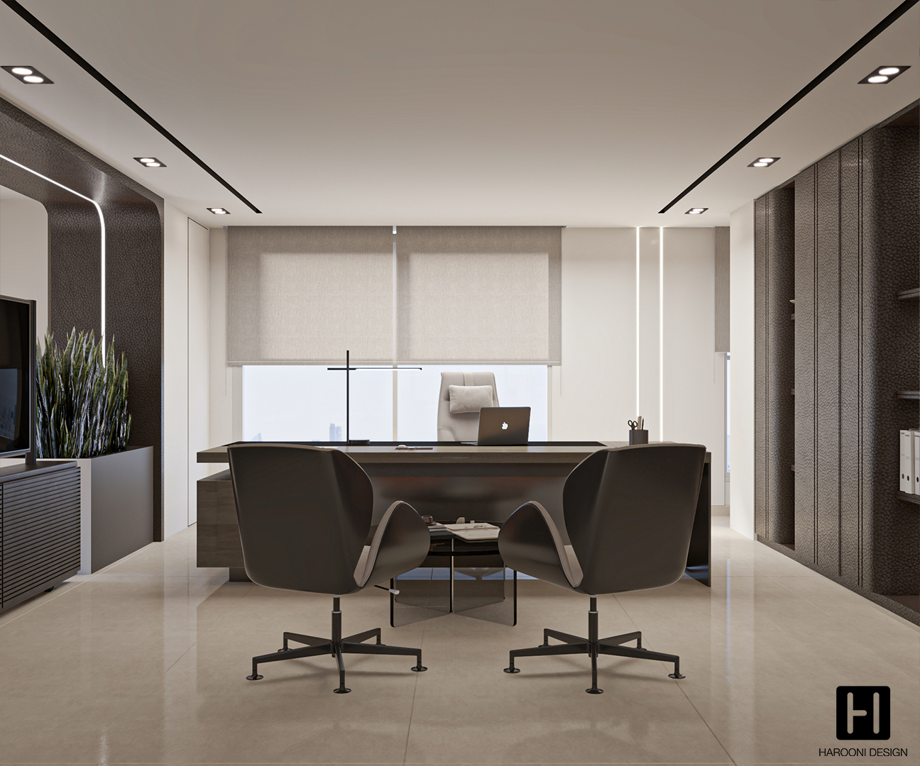 Interior Design Commercial Space Office Harooni Design Architecture in Dubai UAE