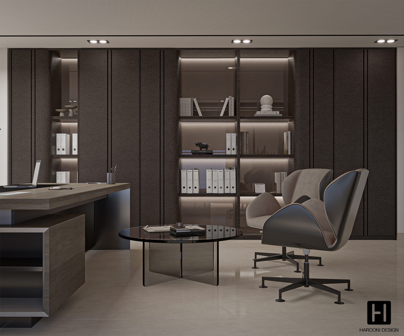 Interior Design Commercial Space Office Harooni Design Architecture in Dubai UAE