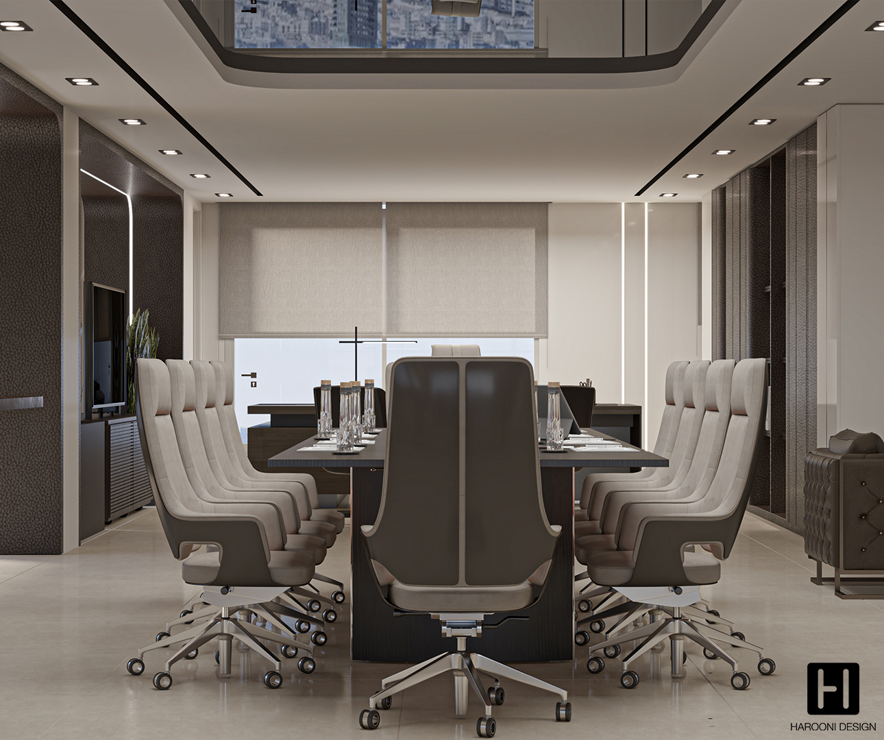 Interior Design Commercial Space Office Harooni Design Architecture in Dubai UAE