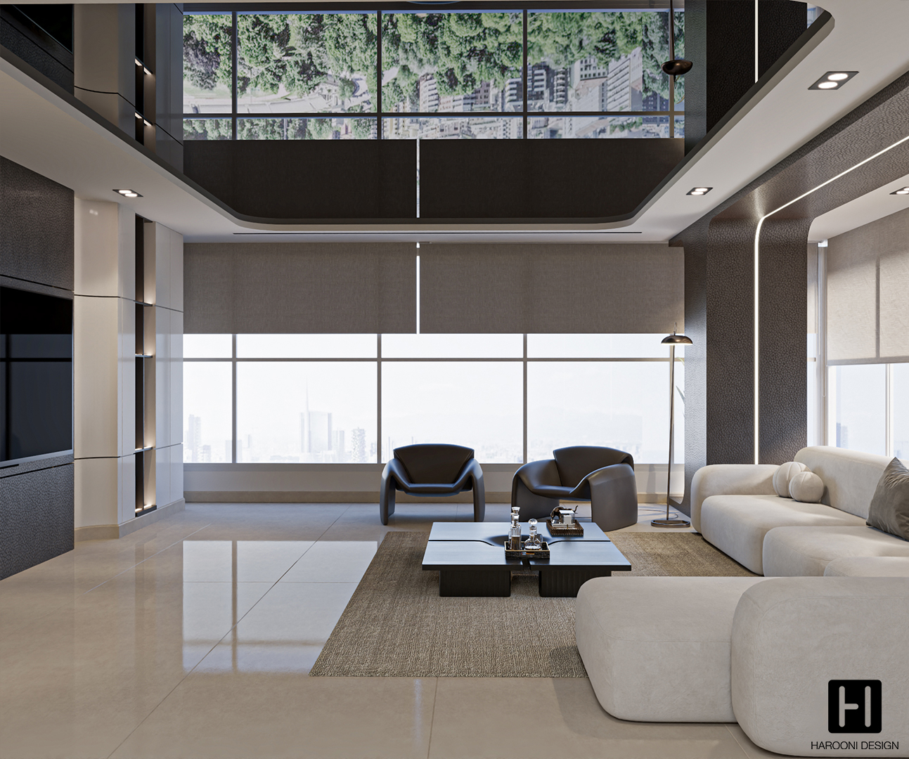 Interior Design Commercial Space Office Harooni Design Architecture in Dubai UAE