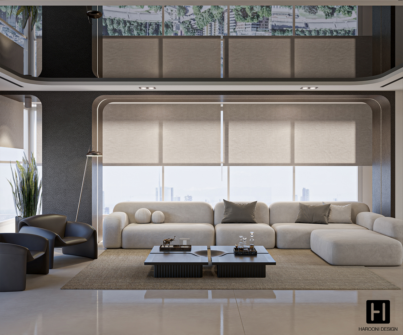 Interior Design Commercial Space Office Harooni Design Architecture in Dubai UAE