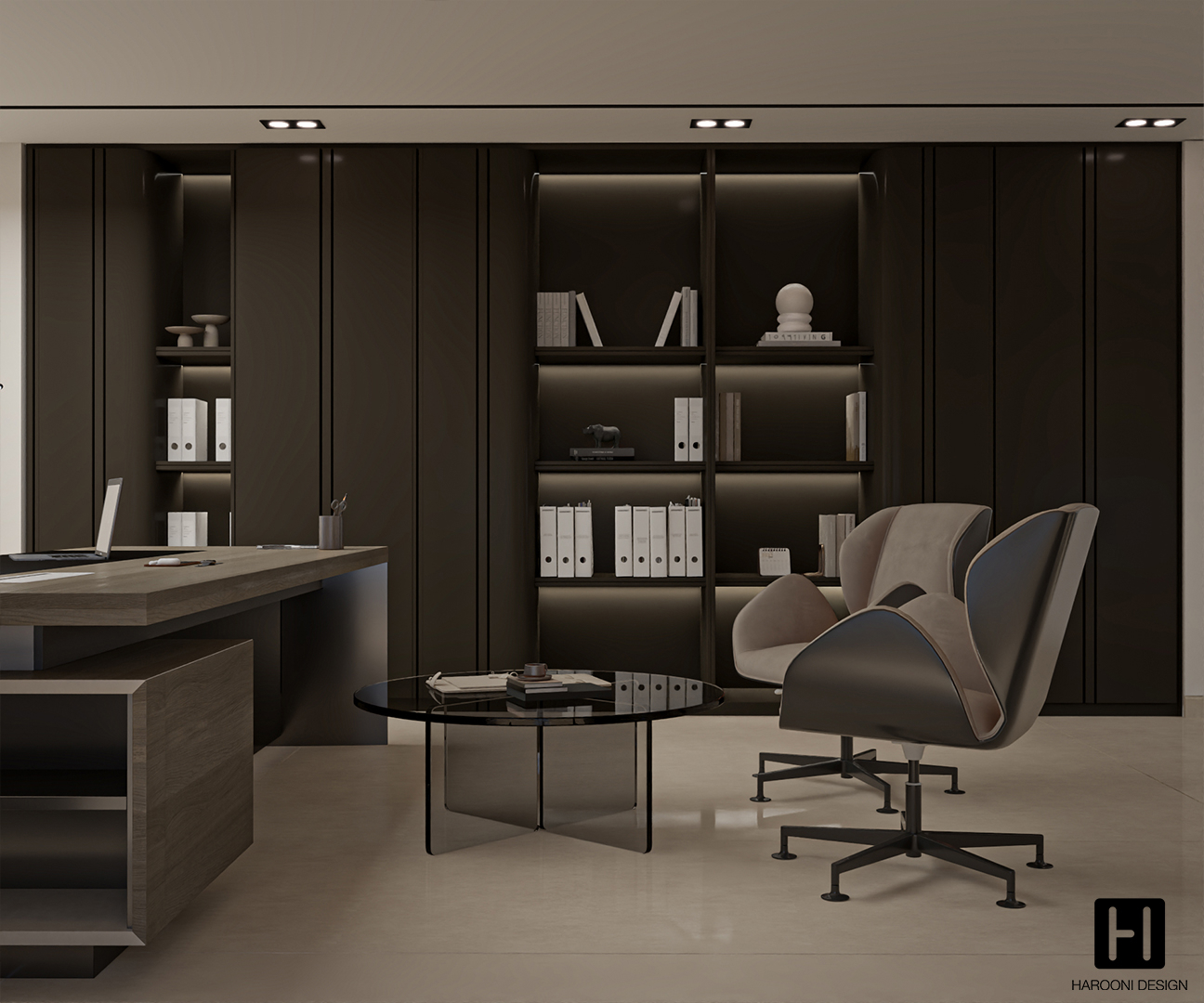 Interior Design Commercial Space Office Harooni Design Architecture in Dubai UAE