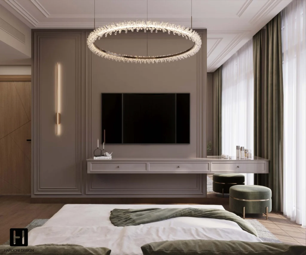 Interior Design Bedroom Harooni Design Architecture in Dubai UAE