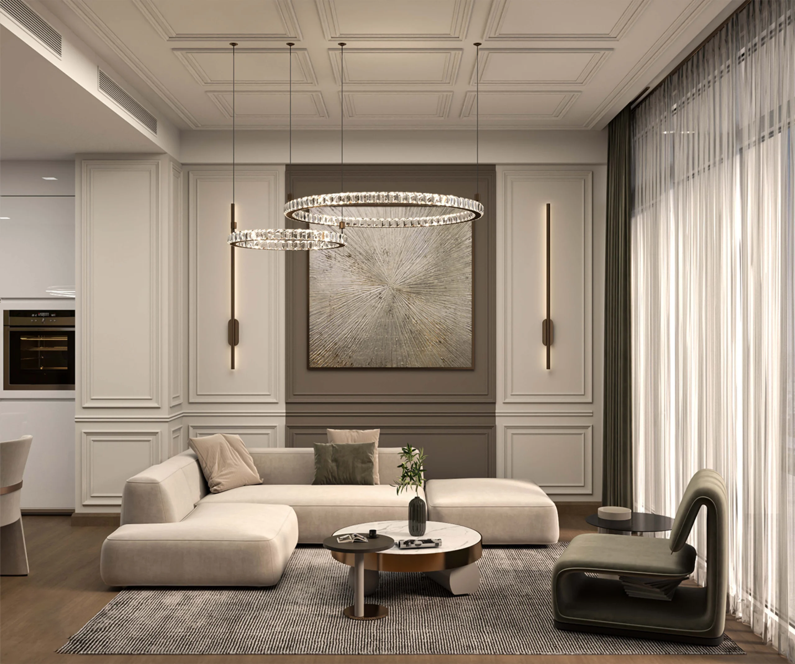 Interior Design Living Space Harooni Design Architecture in Dubai UAE