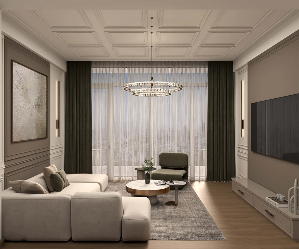 Interior Design Living Space Harooni Design Architecture in Dubai UAE