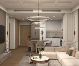 Interior Design Kitchen Space Living Space Harooni Design Architecture in Dubai UAE