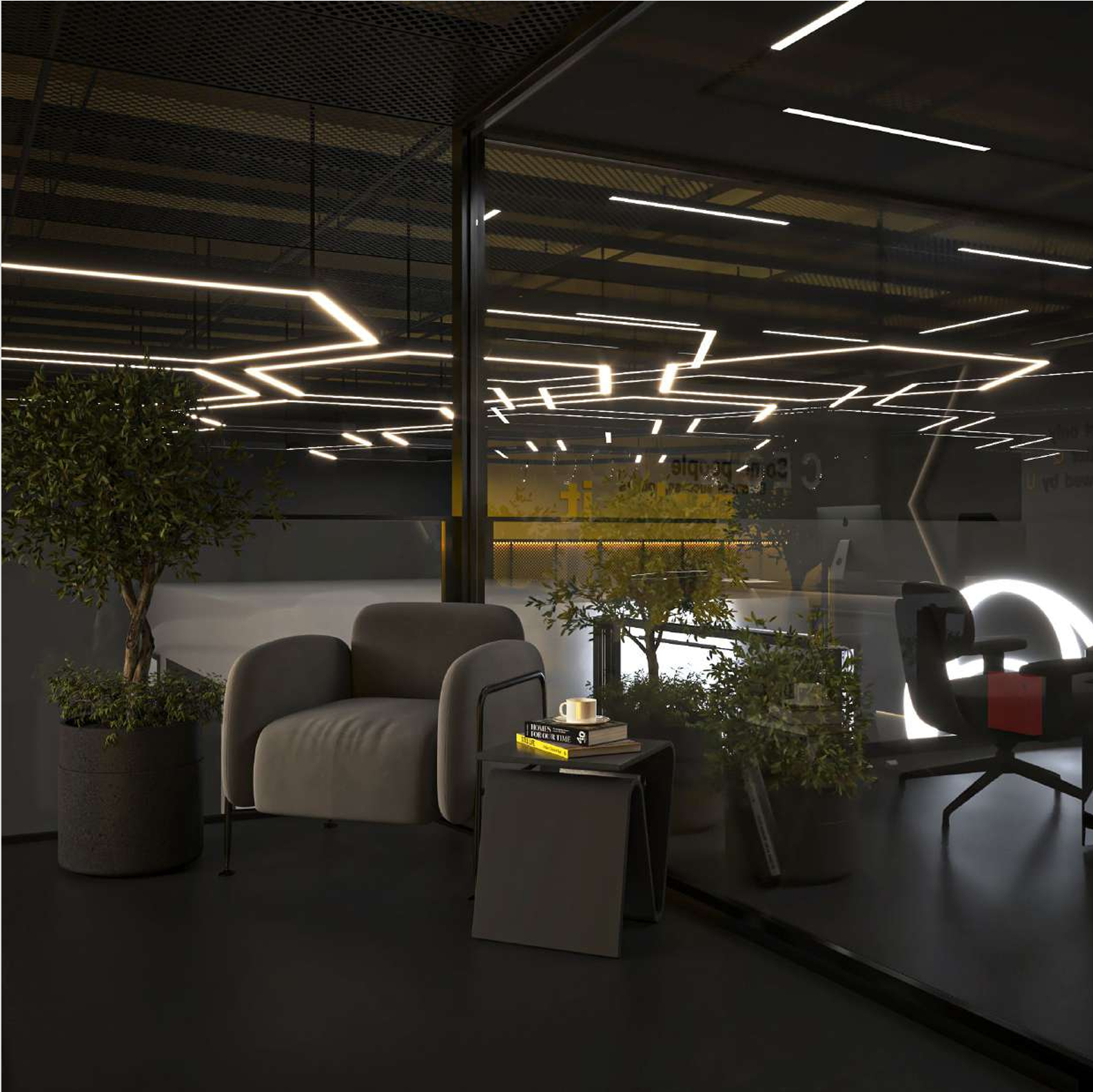 Interior Design Commercial Space Garage Harooni Design Architecture in Dubai UAE