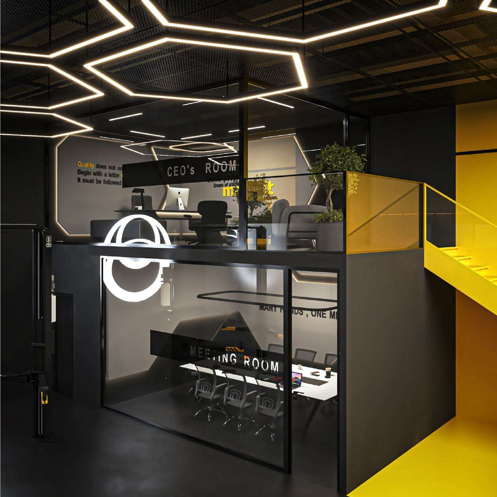 Interior Design Commercial Space Garage Harooni Design Architecture in Dubai UAE