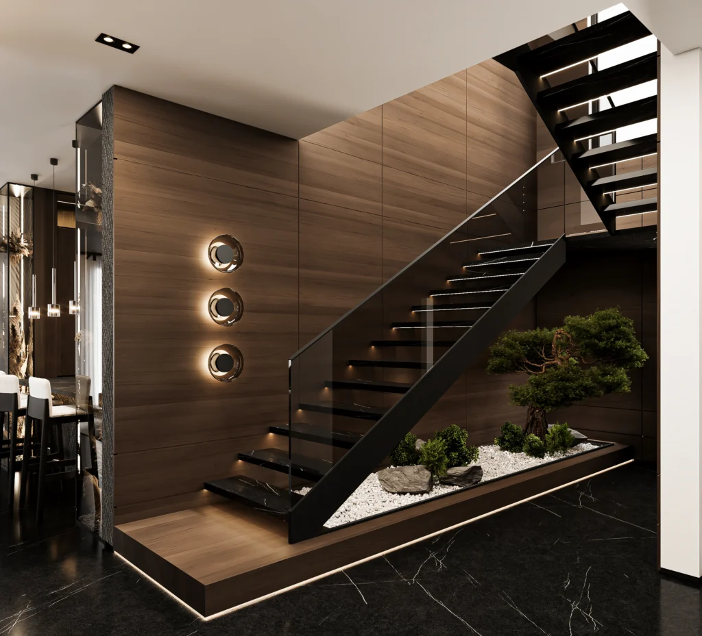 MBR Living Spcae Luxury Lounge interior design complete build harooni design UAE - Dubai