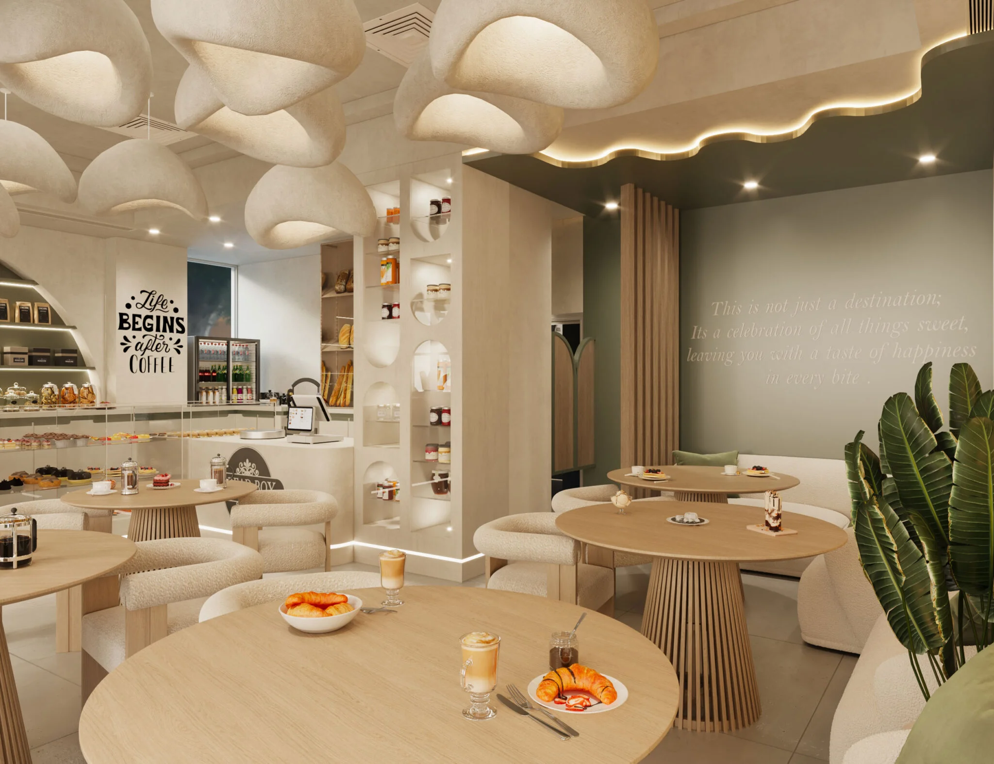 Interior Design Commercial Space Bakery Coffee Shop Harooni Design Architecture in Dubai UAE