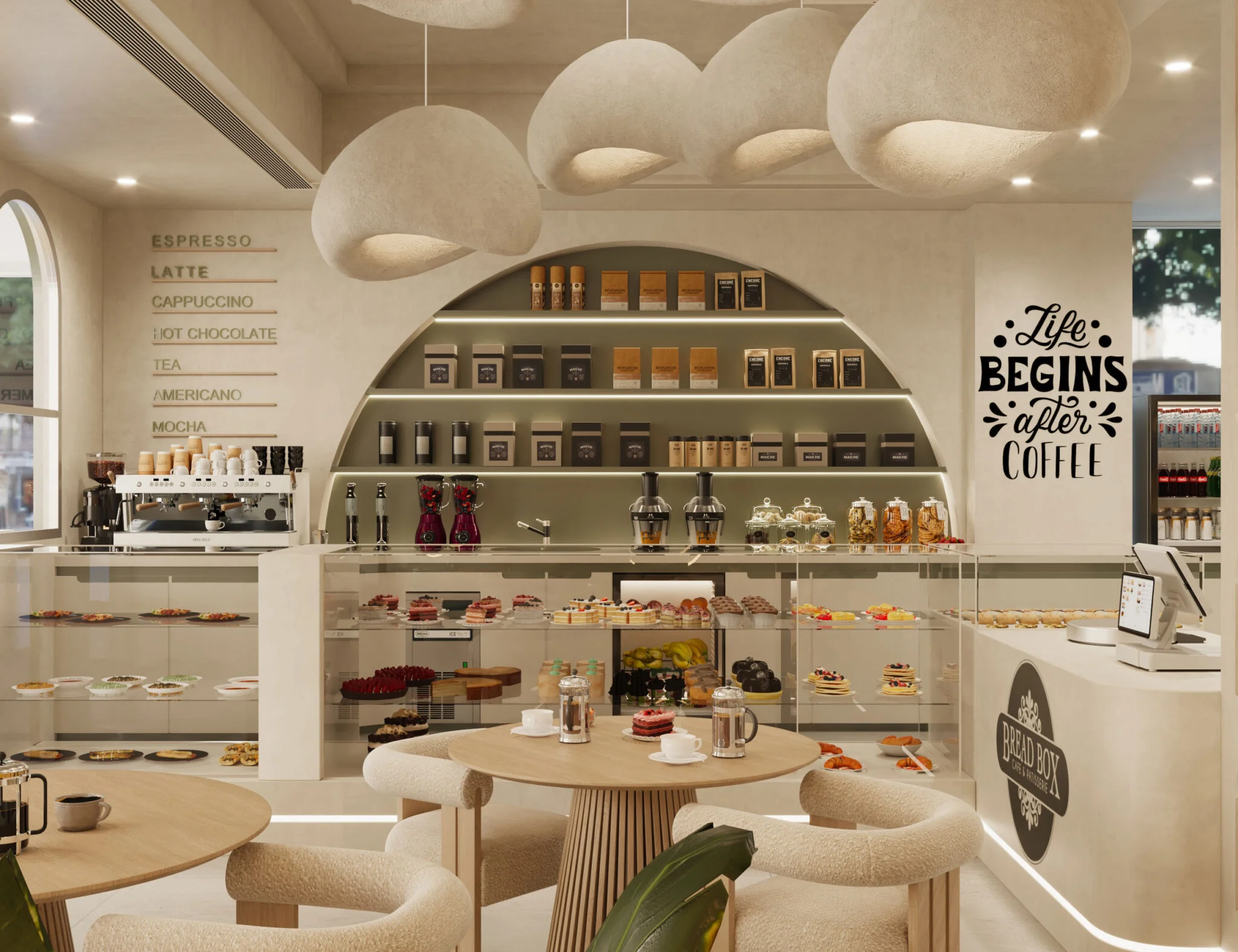 Interior Design Commercial Space Bakery Coffee Shop Harooni Design Architecture in Dubai UAE