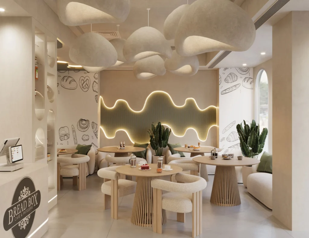 Interior Design Commercial Space Bakery Coffee Shop Harooni Design Architecture in Dubai UAE