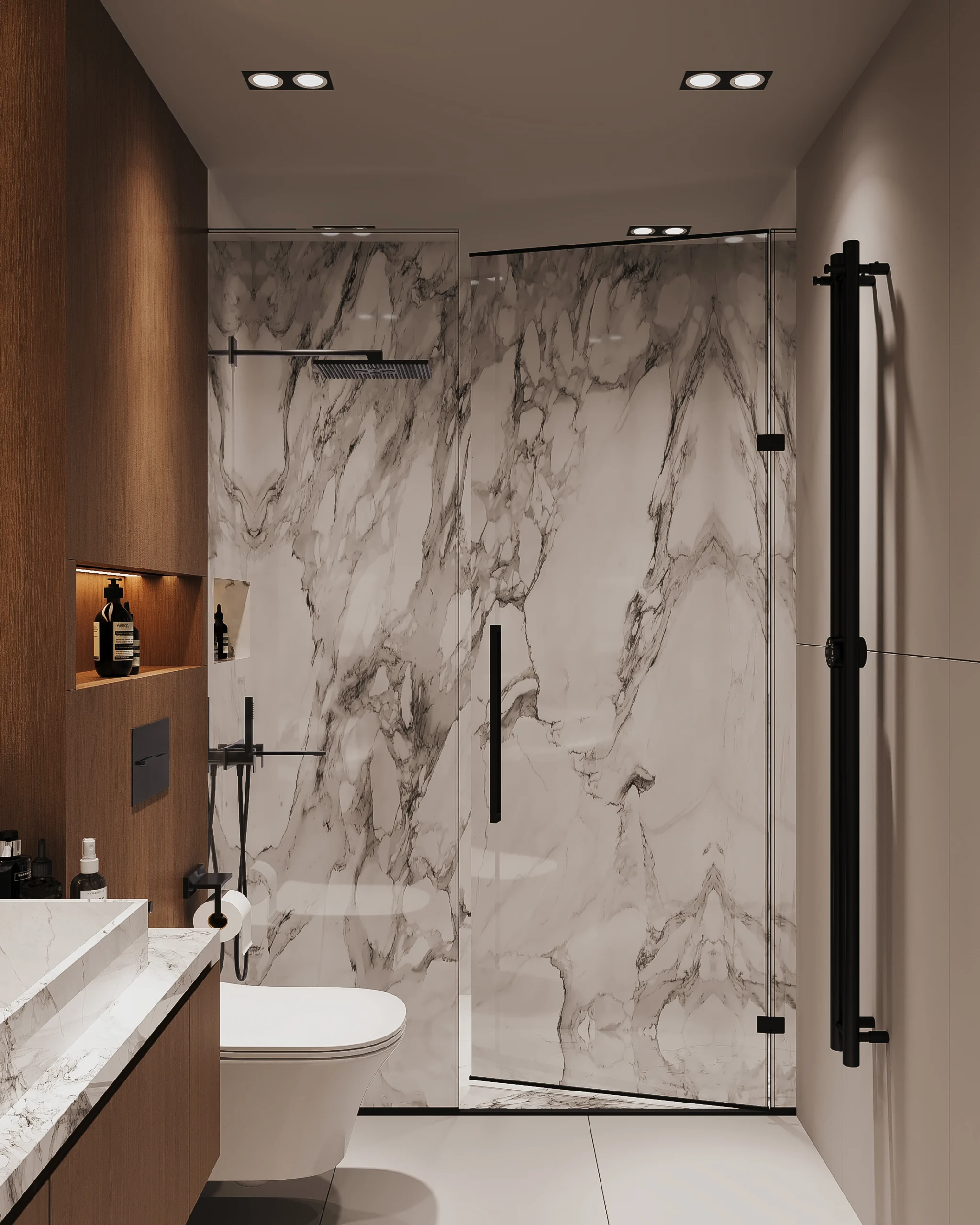 Interior Design Bathroom Harooni Design Architecture in Dubai UAE